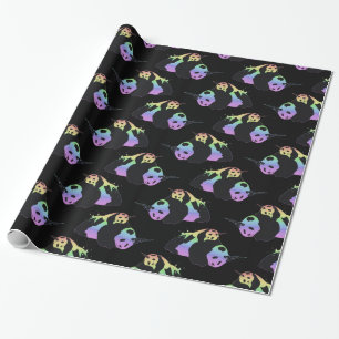 Regenbogen-Einhorn-Panda-magisches Geschenkpapier