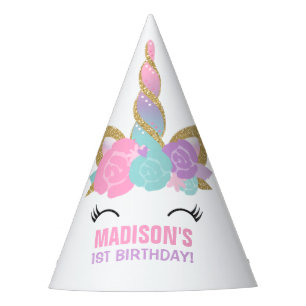 Regenbogen-Einhorn-Partyhut Einhorn-Geburtstagsfei Partyhütchen