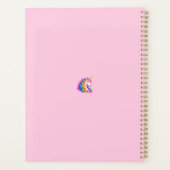 Regenbogen-Einhorn Planer (Rückseite)