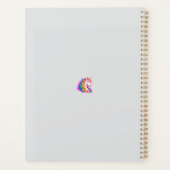 Regenbogen Einhorn Planer (Rückseite)