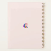 Regenbogen-Einhorn Planer (Rückseite)
