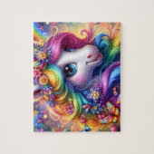 Regenbogen-Einhorn Puzzle (Vertikal)