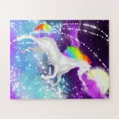 Regenbogen-Einhorn Puzzle (Horizontal)