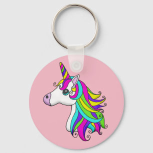 Regenbogen-Einhorn-Schlüsselkette Schlüsselanhänger