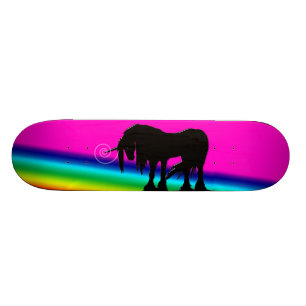 Regenbogen-Einhorn Skateboard