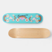 Regenbogen-Einhorn Skateboard (Horizontal)