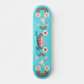 Regenbogen-Einhorn Skateboard (Vorne)