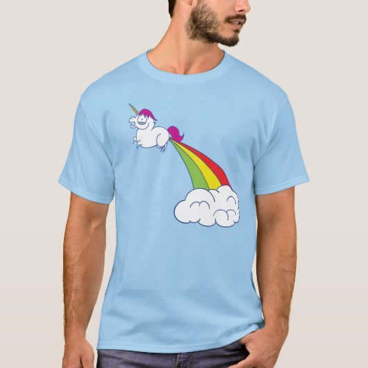 Regenbogen-Einhorn! T-Shirt (Vorderseite)