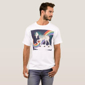 Regenbogen-Einhorn T-Shirt (Vorne ganz)