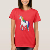 REGENBOGEN-EINHORN T-Shirt (Vorderseite)