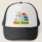 Regenbogen-Einhorn Truckerkappe (Vorderseite)