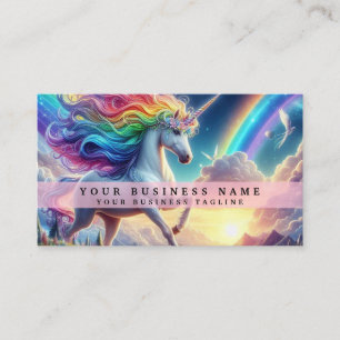 Regenbogen Einhorn Visitenkarte