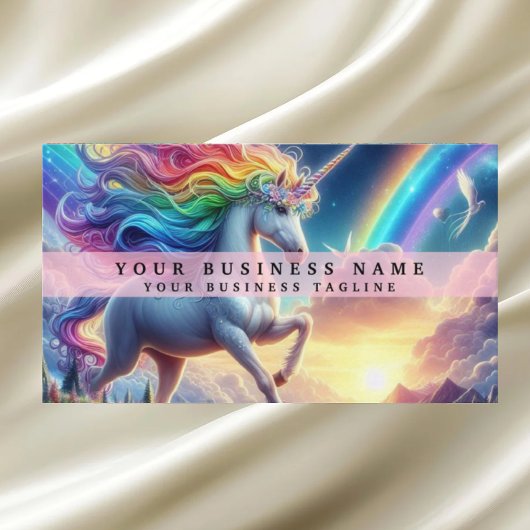 Regenbogen Einhorn Visitenkarte