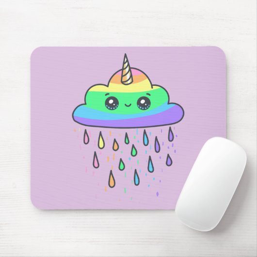 Regenbogen-Einhorn-Wolke Mousepad (Mit Mouse)