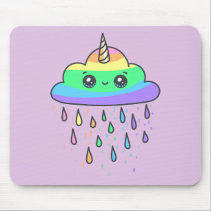 Regenbogen-Einhorn-Wolke Mousepad
