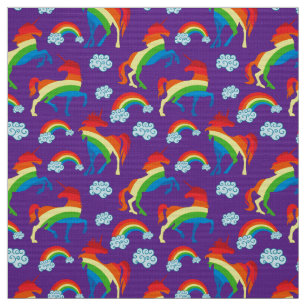 Regenbogen-Einhörner Stoff