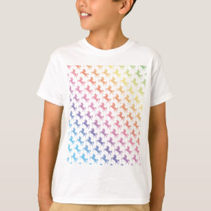 Regenbogen-Einhörner T-Shirt