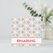 Regenbogen Einladung (Stehend Vorderseite)