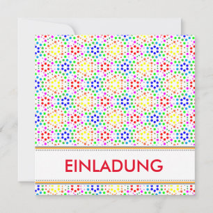 Regenbogen Einladung