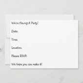 Regenbogen-Einladung Einladung (Rückseite)