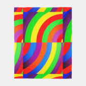 REGENBOGEN-EINLADUNG GRUSS-PAKET FLEECEDECKE (Vorderseite)