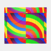 REGENBOGEN-EINLADUNG GRUSS-PAKET FLEECEDECKE (Vorderseite (Horizontal))