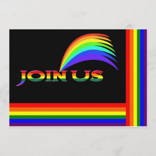 Regenbogen-Einladungen Einladung