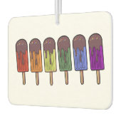 Regenbogen-Eis-am-Stiel-Parade Autolufterfrischer (Links)