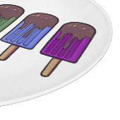 Regenbogen-Eis-am-Stiel-Parade Schneidebrett (Ecke)