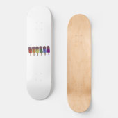 Regenbogen-Eis-am-Stiel-Parade Skateboard (Vorderseite)