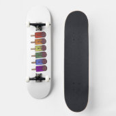 Regenbogen-Eis-am-Stiel-Parade Skateboard (Vorderseite)