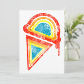 Regenbogen-Eis-Dripz Einladung (Stehend Vorderseite)
