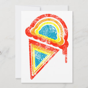 Regenbogen-Eis-Dripz Einladung