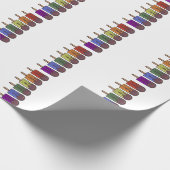 Regenbogen-Eisparade Geschenkpapier (Ecke)