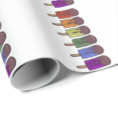 Regenbogen-Eisparade Geschenkpapier (Rolleneckpunkt)