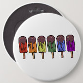 Regenbogen-Eispop-Parade Button (Vorne & Hinten)