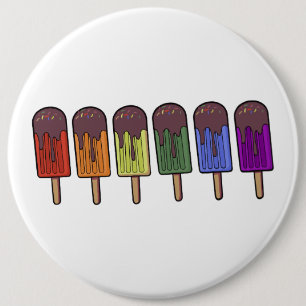 Regenbogen-Eispop-Parade Button