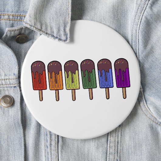 Regenbogen-Eispop-Parade Button (Beispiel)