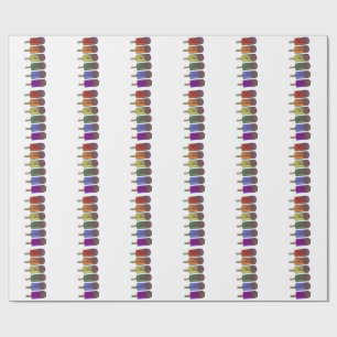 Regenbogen-Eispop-Parade Geschenkpapier