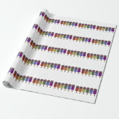 Regenbogen-Eispop-Parade Geschenkpapier (Ungerollt)
