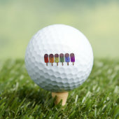 Regenbogen-Eispop-Parade Golfball (Insitu T-Shirt)