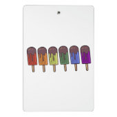 Regenbogen-Eispop-Parade Mini Klemmbrett (Rückseite)