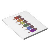 Regenbogen-Eispop-Parade Notizblock (angewinkelt)