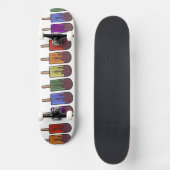 Regenbogen-Eispop-Parade Skateboard (Vorderseite)