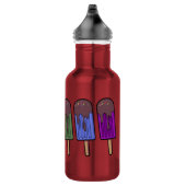 Regenbogen-Eispop-Umzug Edelstahlflasche (Rechts)