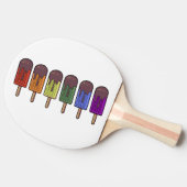 Regenbogen-Eispop-Umzug Tischtennis Schläger (Seitenansicht)