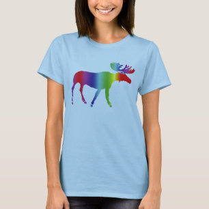 Regenbogen-Elche T-Shirt