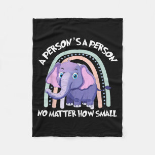 Regenbogen-Elefant Eine Person ist eine Person, eg Fleecedecke