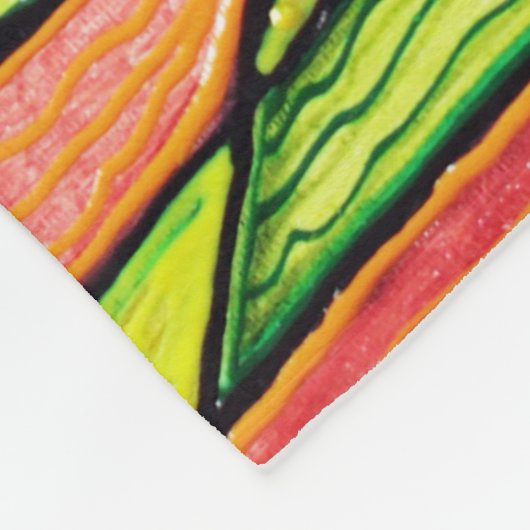 Regenbogen-Elefant-Fleece-Decke Fleecedecke (Ecke)