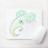 Regenbogen-Elefant Mousepad (Mit Mouse)